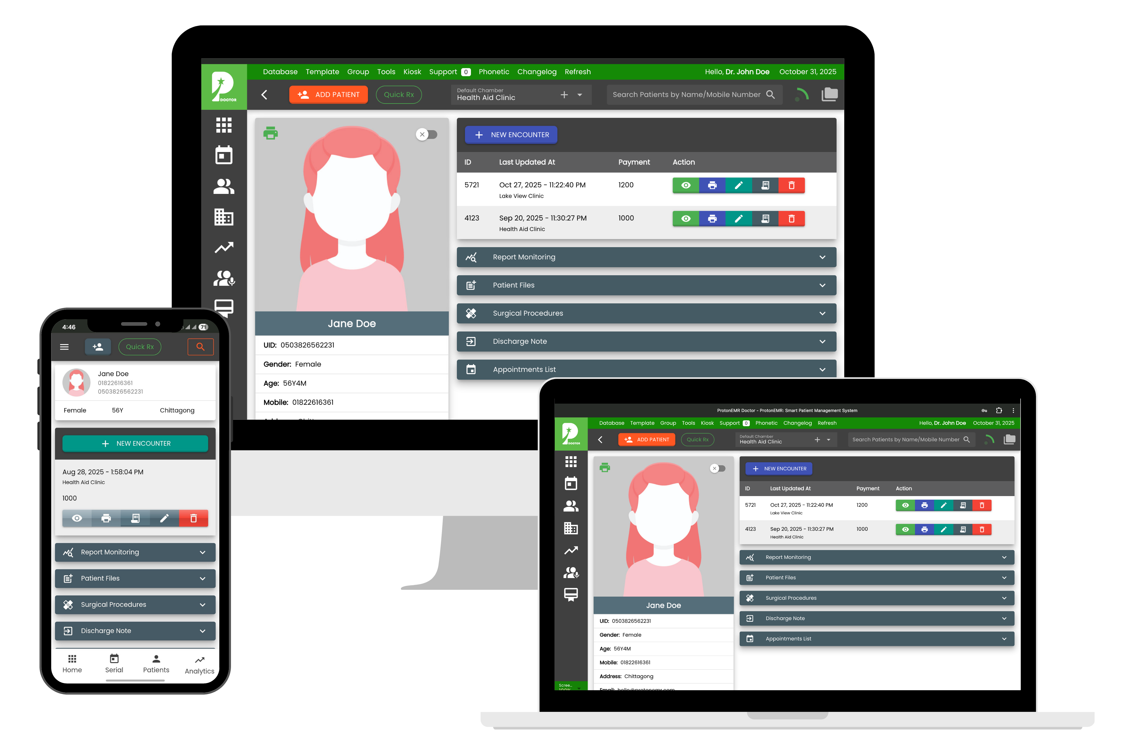 ProtonEMR Screenshot
